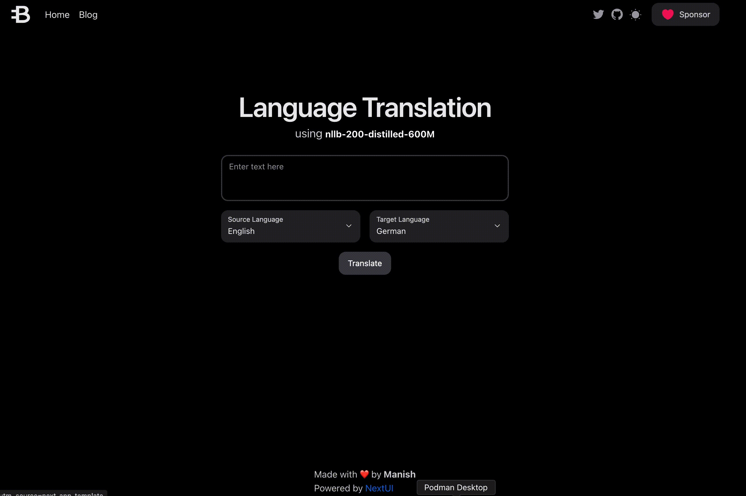 Language Translation